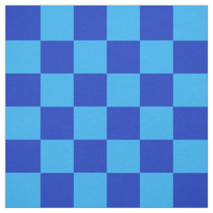 Ljust och Mörk blått kontrolldesign Tyg