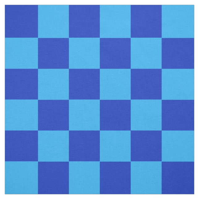 Ljust och Mörk blått kontrolldesign Tyg (Provkarta)