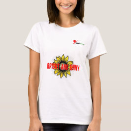 "Ljust och skinande" solros-citat t-shirt