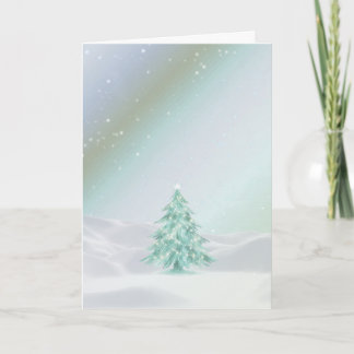 Ljust och vacker julgran julkort helgkort