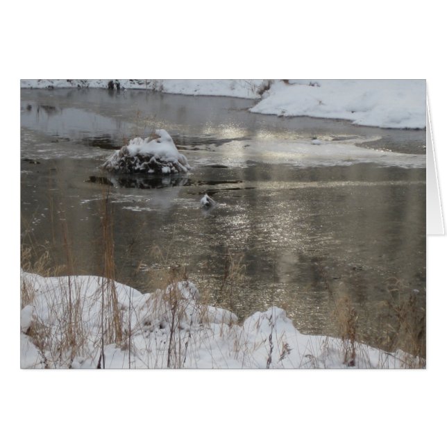 Ljust ökande hälsningskort (Framsidan Horizontal)