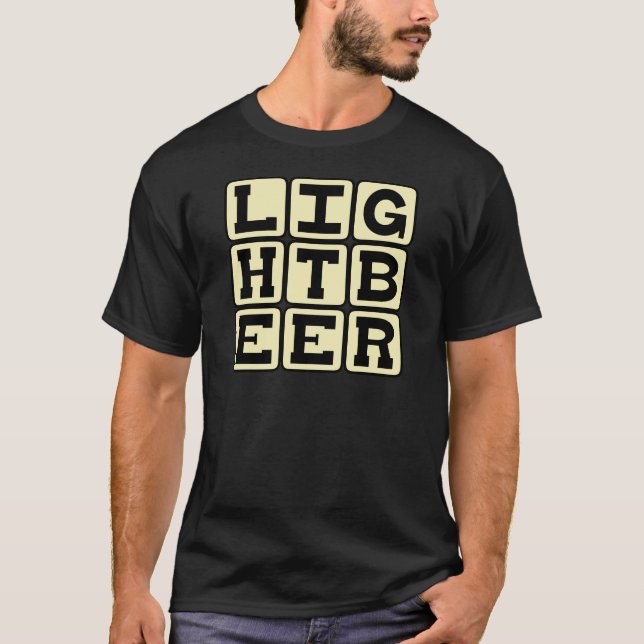 Ljust Öl, Hälsosam Cerveza T Shirt (Framsida)
