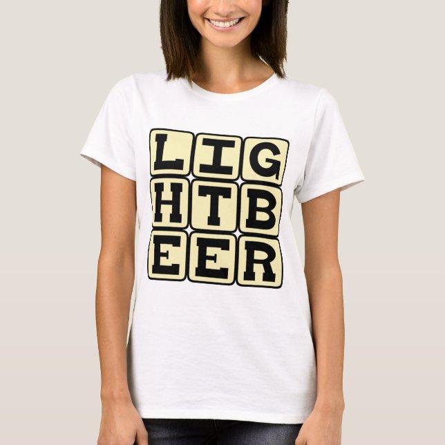 Ljust Öl, Hälsosam Cerveza Tee Shirt (Framsida)