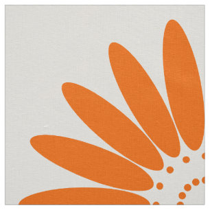Ljust orange blommamönster för nätt Retro stil Tyg