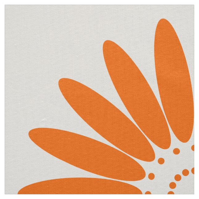 Ljust orange blommamönster för nätt Retro stil Tyg (Prov)