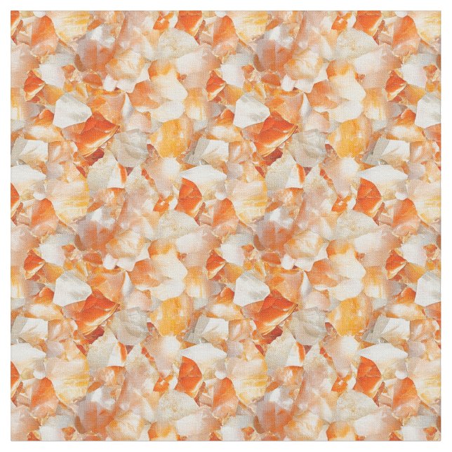 Ljust Orange Gemstones Tyg (Närbild)