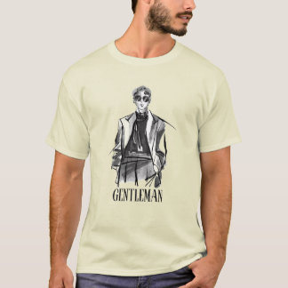 ljust papegoja med gentleman-design t shirt
