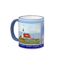 Ljust Portland huvud - nedgång & vinter vid