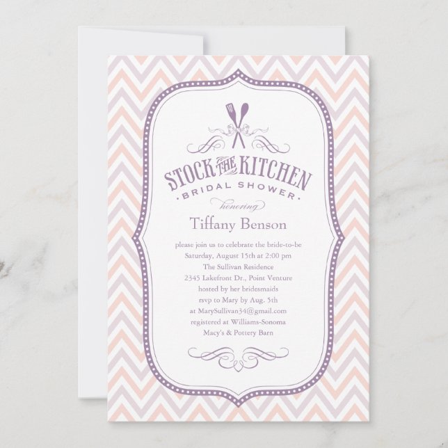 Ljust - purpurfärgade inbjudningar för (Framsida)