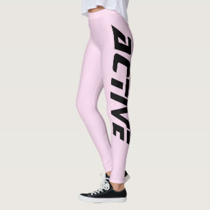 Ljust Rent Lavendel Färg Aktiv Sport Leggings