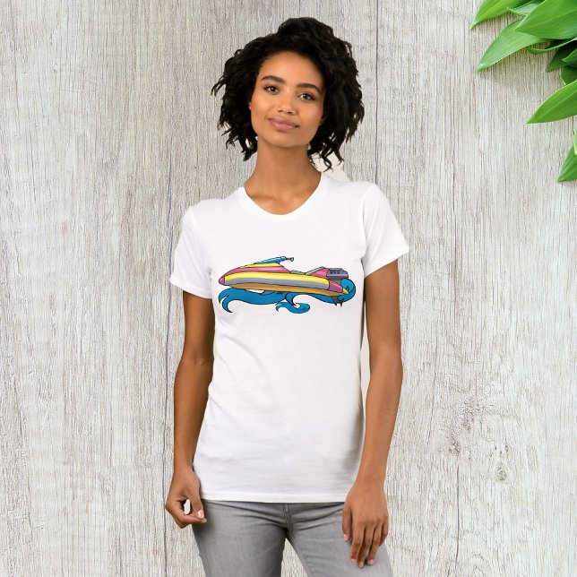 Ljust Retro Jet Ski T Shirt (Skapare uppladdad)
