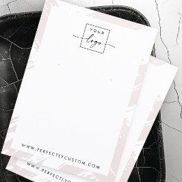 Ljust ro grått-borststrokekort för visning visitkort