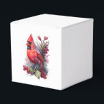 Ljust röd akvarell vinterkardinal presentaskar<br><div class="desc">Ljust röd akvarell vinterkardinal</div>