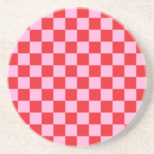 Ljust röd och ljus rosa rutig underlägg
