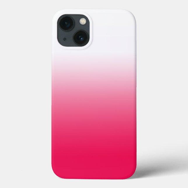Ljust röd och vit sommar gradient ombré (Baksida)