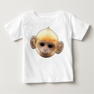 Ljust rödbrun apa för baby tröja