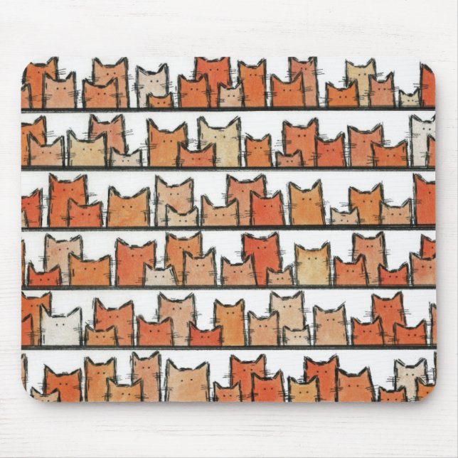 Ljust rödbrun Binger Mousepad Musmatta (Framsidan)