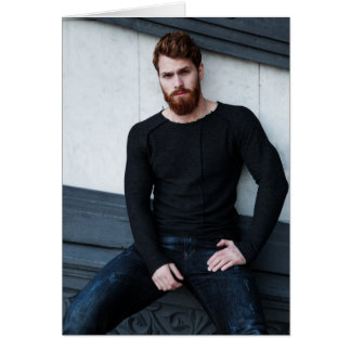 Ljust rödbrun gud hälsningskort