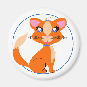 Ljust rödbrun kattungeToon magnet