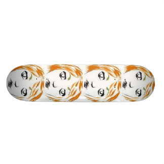 ljust rödbrun klonskridskobord mini skateboard bräda 18,5 cm