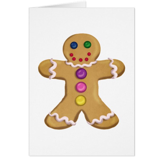 Ljust rödbrun man hälsningskort (Framsidan)