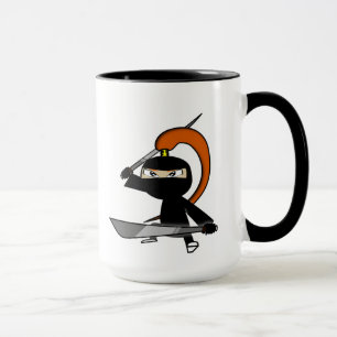 Ljust rödbrun Ninja figur 5 Mugg