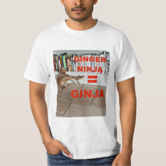Ljust rödbrun Ninja skjorta Tee Shirt