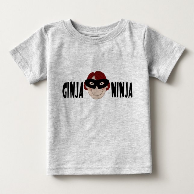 Ljust rödbrun Ninja T-shirt (Framsida)