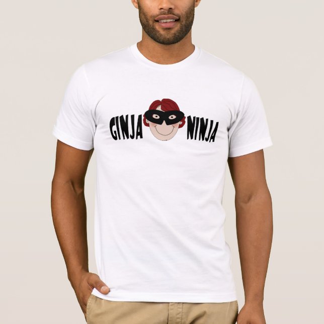 Ljust rödbrun Ninja Tee Shirt (Framsida)