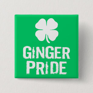 LJUST RÖDBRUN PRIDE MED SHAMROCKEN KNAPP