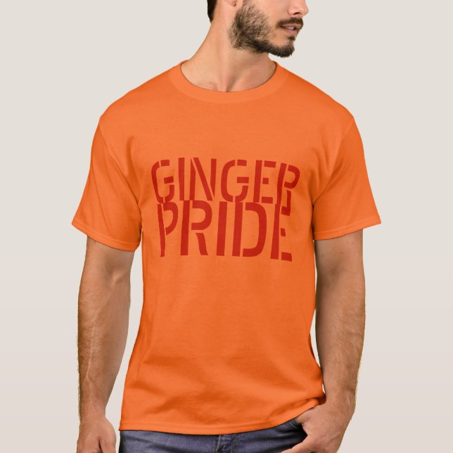 Ljust rödbrun pride tee shirt (Framsida)