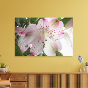 Ljust rosa Alstroemeria-Kanvastryck Canvastryck