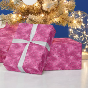 Ljust rosa glamour gnistrande diamanter presentpapper