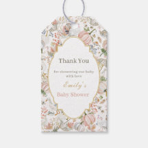 Ljust rosa kalkon baby shower tacksägelsepresenter