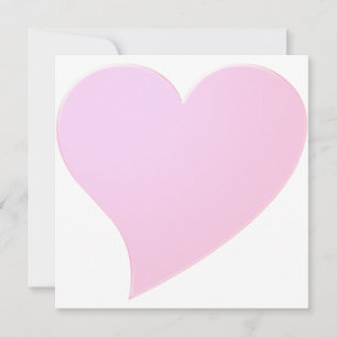 Ljust rosa kort för hjärthjärthjärtans dag