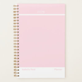 Ljust Rosa Minimalistisk Planerare