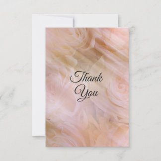 Ljust rosa modern tulle blommig tackkort tack kort