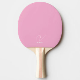 Ljust Rosa Monogrammerad Pingisracket