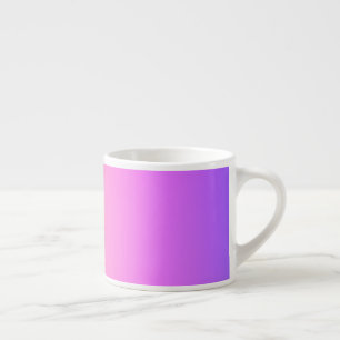 Ljust rosa och lila färgglatt ombré espressomugg