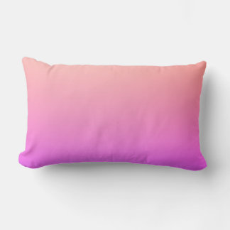 Ljust rosa och lila färgglatt ombré lumbarkudde