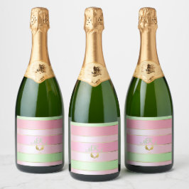 Ljust rosa och mintgrönt pastellfärgat