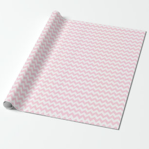Ljust - rosa- och vitmedelsparre som slår in presentpapper