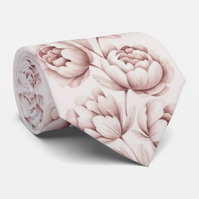 Ljust rosa peony blomster slips (Rullad)