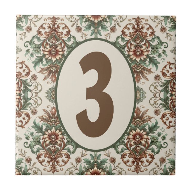 Ljust Rustic Traditional Anpassade Kakelplatta (Framsidan)