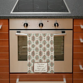 Ljust Rustic Traditional Anpassade Kökshandduk