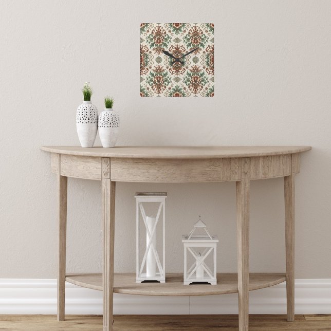 Ljust, rustik, traditionell fyrkantig klocka (Skapare uppladdad)