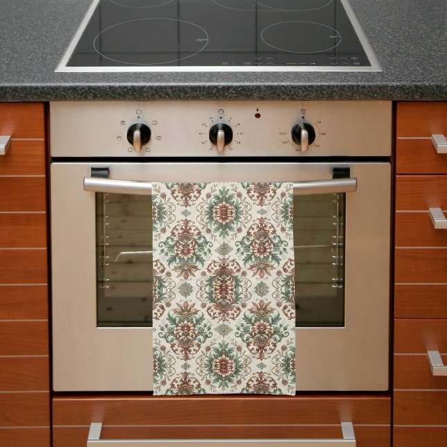 Ljust, rustik, traditionell kökshandduk (Skapare uppladdad)