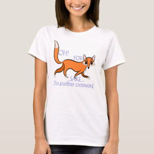 Ljust sassy rävcitationstecken för korsordälska t shirt