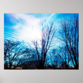 Ljust shinna genom poster