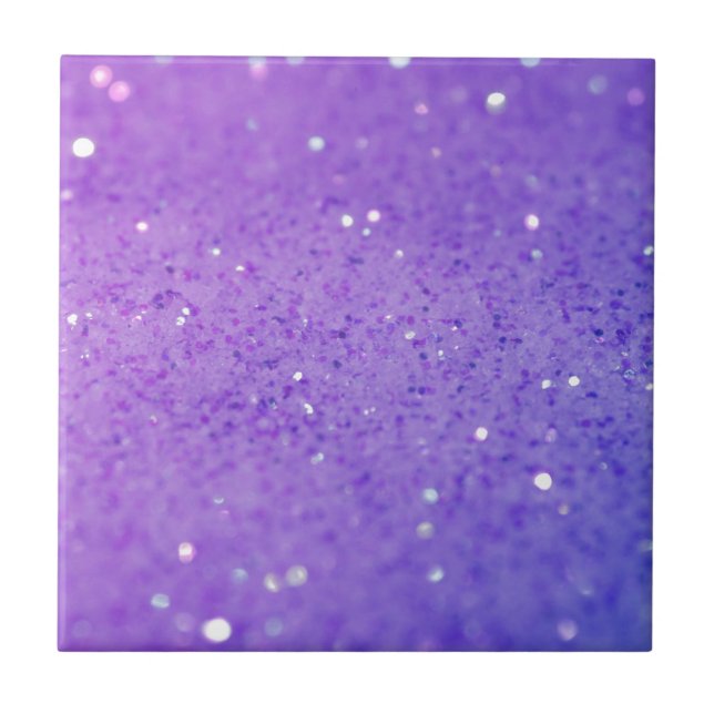 Ljust skina lilaglitter -, Sparkles Kakelplatta (Framsidan)